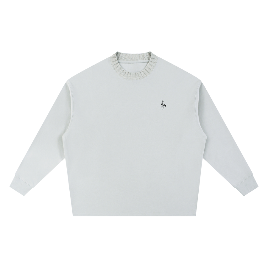 Knitted Round Neck Oversize Sweatshirt