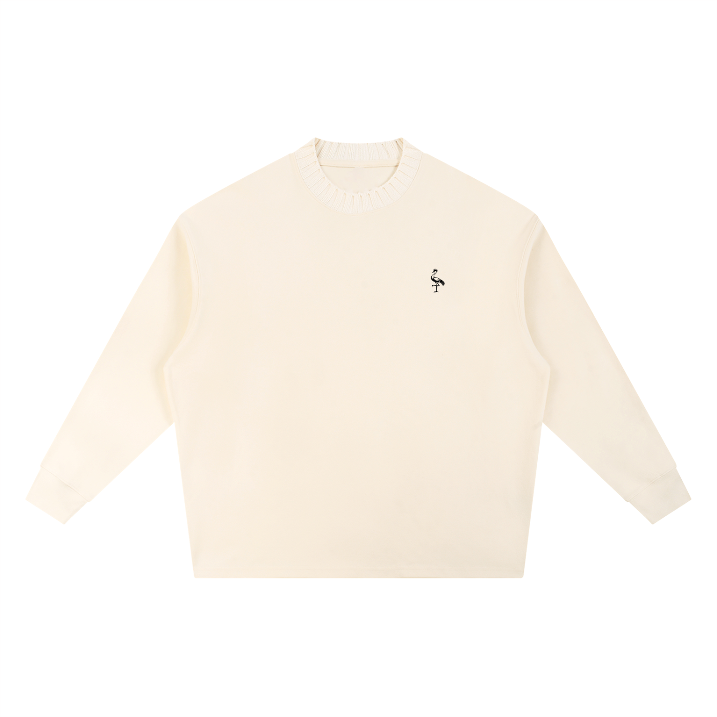 Knitted Round Neck Oversize Sweatshirt ODMPOD